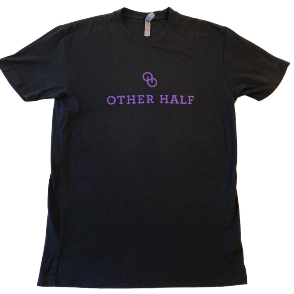 Other half brewery t-shirt men’s small black purple print craft beer graphic tee